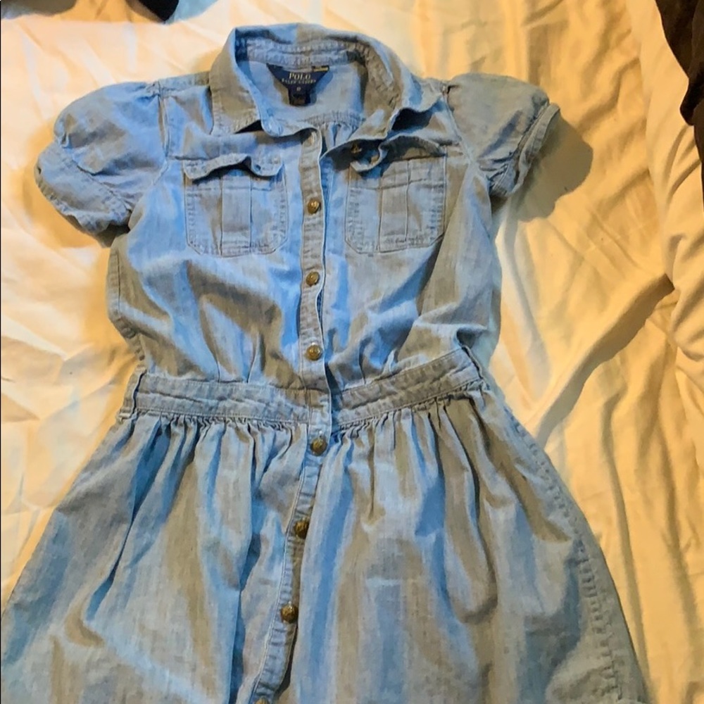 Denim dress for girls
